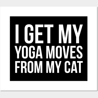 I Get My Yoga Moves From My Cat Posters and Art